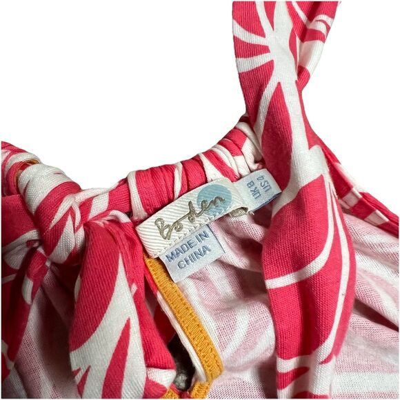 Boden Sleeveless Tank Top Tie Back Blouse Pink Swirls Women’s Size‎ 4 Resort - Picture 4 of 4